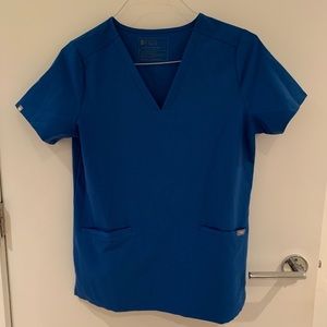 Figs Casma Top! Size small. NWOT. Royal Blue